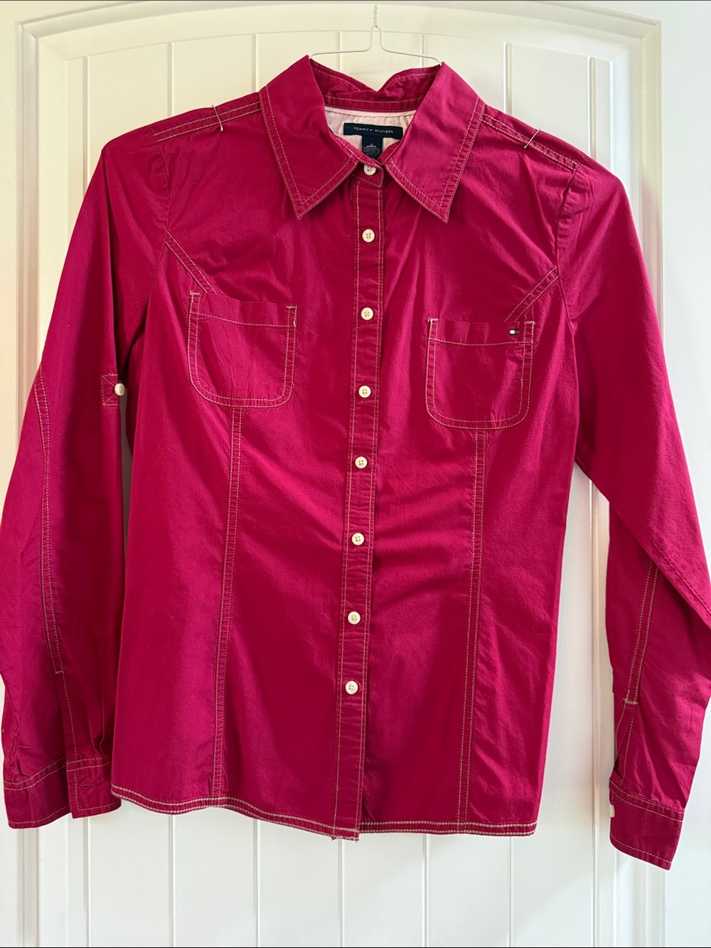 Tommy Hilfiger Bright Fuchsia Button-Down Shirt